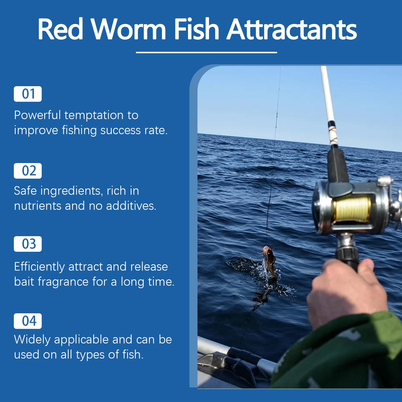 2PCS HozoneX Bloodworm Fishing Bait Attractant — Bloodworm Formula Feeding Stimulant Additive for Wild Fishing Fish Lure & Attractor