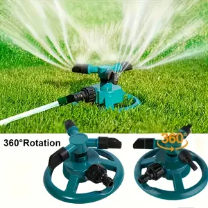 360-Degree Rotating Water Sprinklers, Full Coverage Lawn Watering Tool with Automatic Operation, Water-Saving Design, Easy Installation, Durable Build, Stable Base for Backyard Outdoor Use summerwins