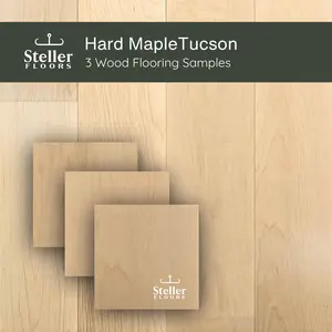 Hard Maple Tucson by Steller Floors - Sample 3-Pack - Includes Clip System