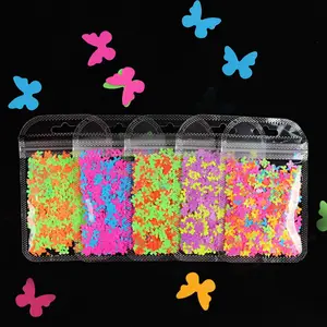 5MM Neon Full Butterfly Glitter (2G Bag) 5MM Neon Full Butterfly Glitter (2G Bag)