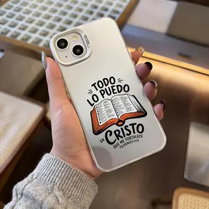 Bible Verse Aesthetic Case for iPhone 16 Pro Max 15 Plus 14 13 12 11 XS XR Pattern Anti-Scratch Military-Grade Drop Protection slim Cover Gifts for women men girls boys Screen Protector Silicone