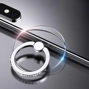 360-Degree Rotatable Phone Ring Holder, Self Adhesive Ring Phone Grip, Universal Smartphone Holder, Cell Phone Mount, Mobile Phone & Cellphone Accessories for iPhone & Android