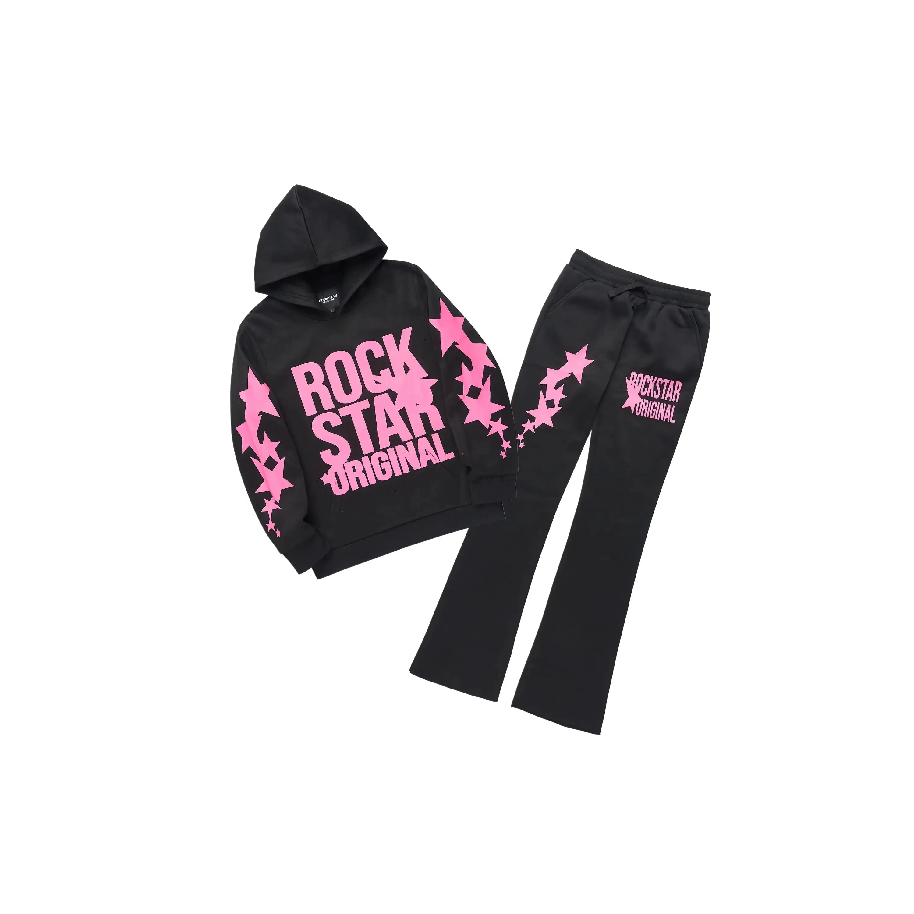 Girls Sechora Black/Pink Stacked Track Set