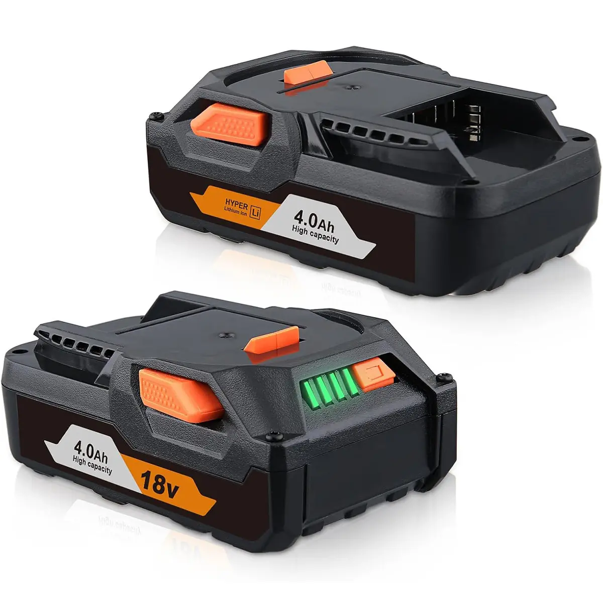 2-Pack 18V High Capacity Lithium Ion Batteries, Replacements for Ridgid 18V Power Tools, Compatible with R840085, R840087, R840083, R840086 Cordless Drill Accessories
