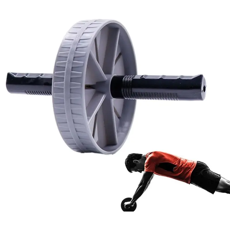 1 Set Silent Ab Wheel Roller, Core Muscle Training Equipment for Home & Gym, Abdominal Exercise Workout Gear