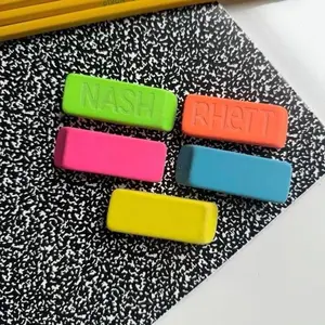 Personalized Erasers - Colorful Custom Name Erasers for Personalization Needs
