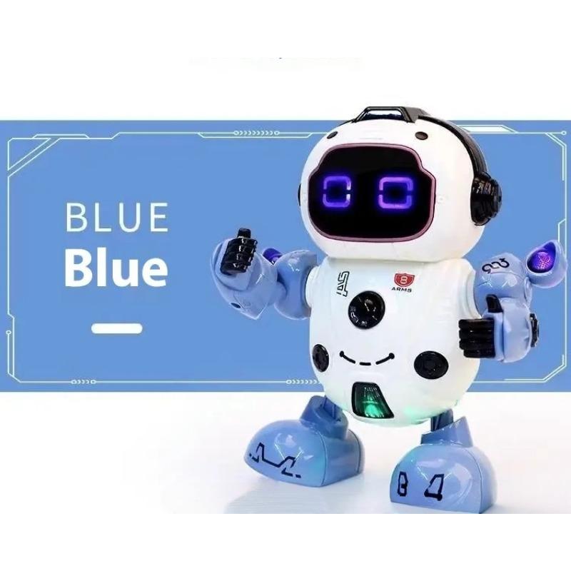 Intelligent dancing robot toy with RGB lights and over 10 dance movements - interactive party robot, learning toy, birthday and Christmas gifts, robot Flor, Halloween robot