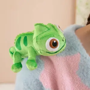17cm Pascal Rapunzel Chameleon Lying Shoulder Plushie Toy Stuffed Doll Plush Toys Kawaii Pascal Decor Boys Girls Birthday Gifts last airbender