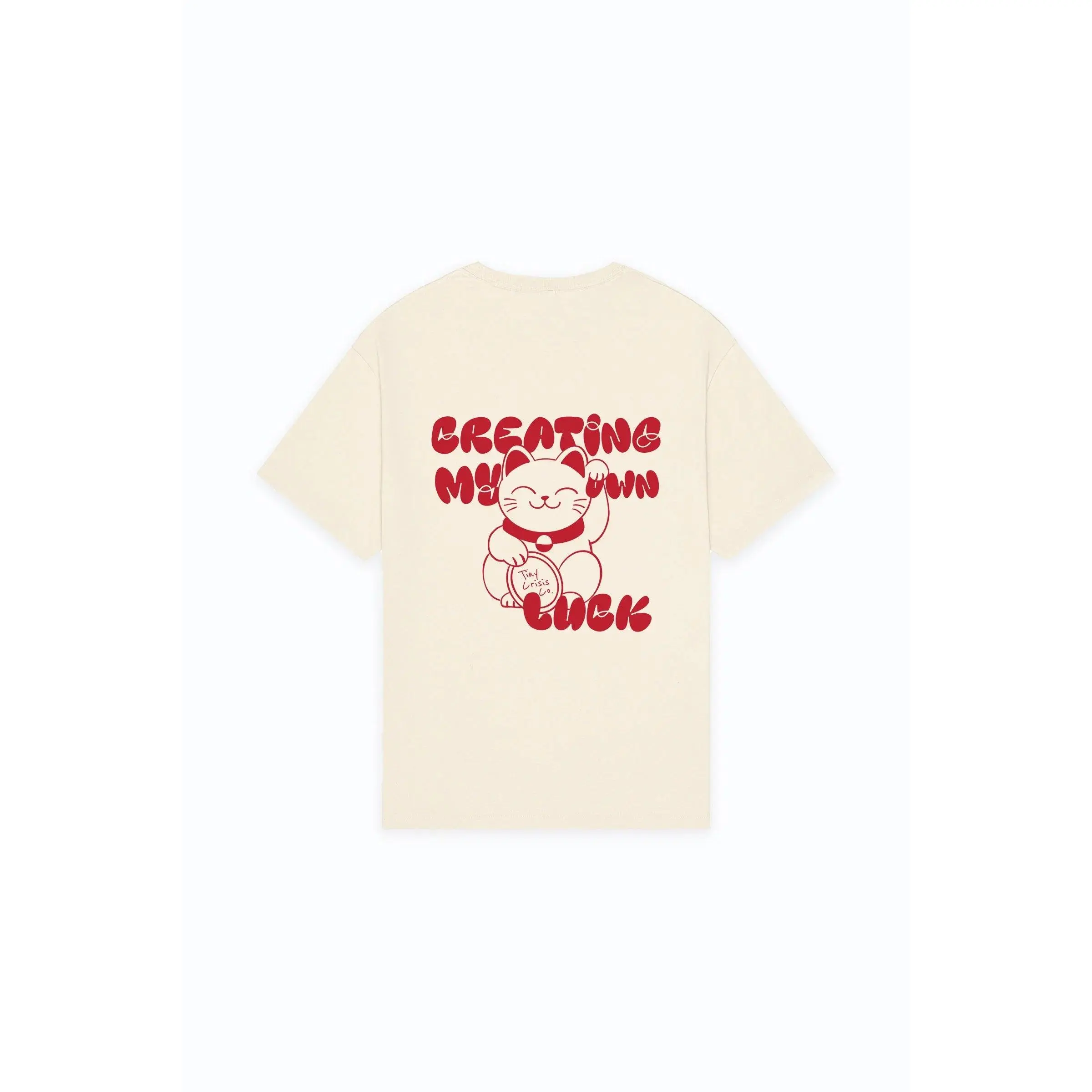CREATING MY OWN LUCK CLOUD SOFT TEE - BEIGE