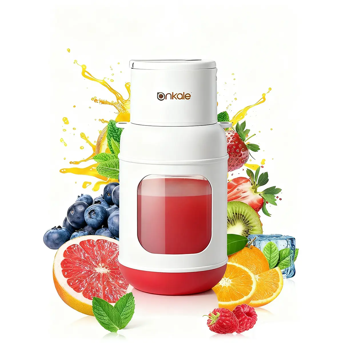 USB Rechargeable Blender - 700ML/1000ML Stainless Steel Cordless Mixer, Compact Leak-Proof Easy-Clean Personal Electric Juicer, On-the-Go Smoothie Maker, Household Kitchen Appliance Gift