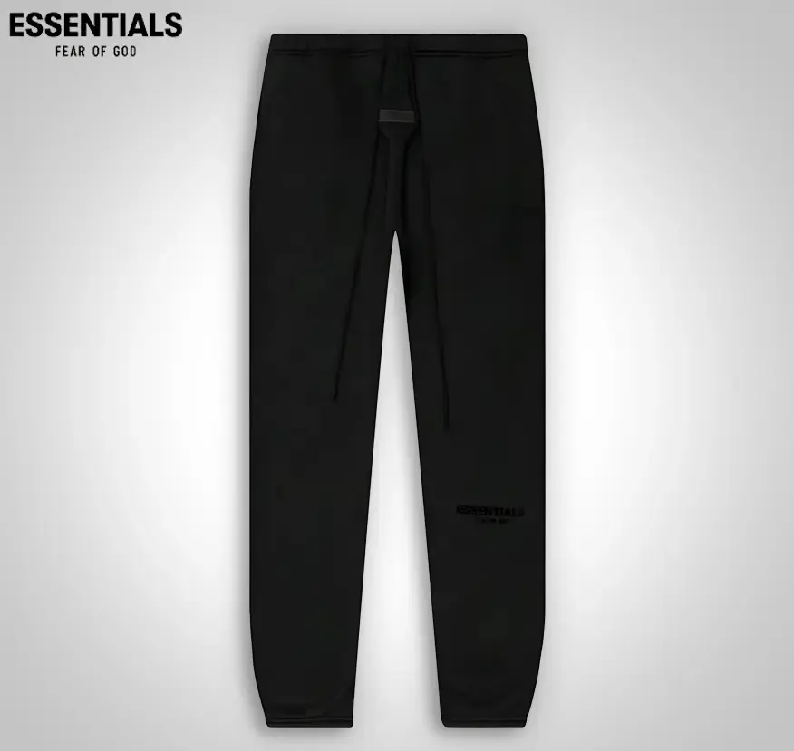 Fear of God Essentials Fleece Sweatpants Black, Authentic Brand New Classic Joggers, High Stretch Regular Fit Premium Casual Streetwear Track Pants, Hypebeast Limited Gift