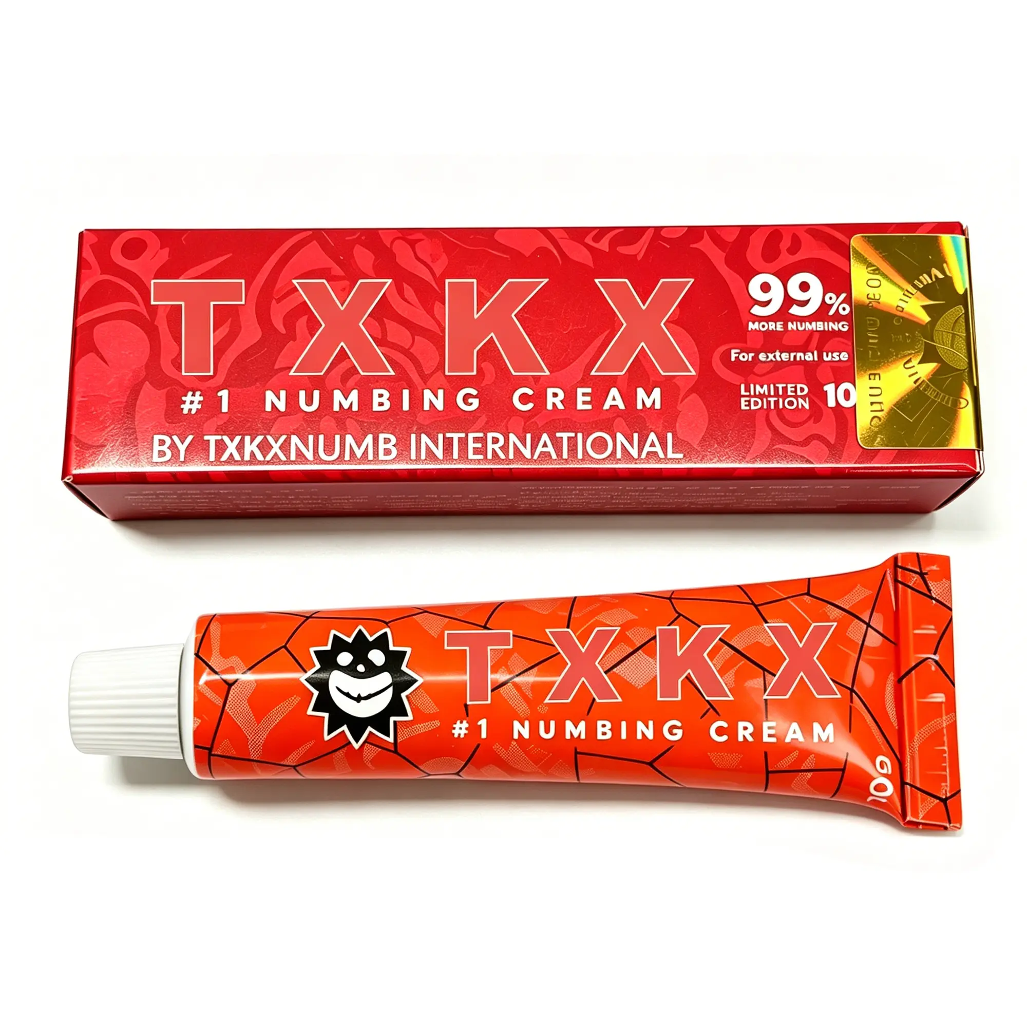 TXKX 99% Strength Numbing Cream - 6-8 Hours Pain Relief for Tattoo, Piercing, Laser Hair Removal (Tattoo Aftercare Balm)