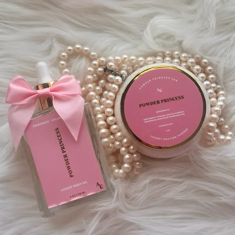 Dusting Powder + Body Oil Set | Talc-Free Scented Body Care Duo | Lightweight & Smooth