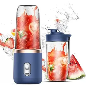 Portable 6 Blade Juicer Cup, 1 Box USB Rechargeable Juicer Blender, Portable Smoothie Blender, Fruit & Vegetable Juicer, Home Multifunction Juicer, Household Kitchen Appliances for Home Use, Portable Juicer Machine, Gift