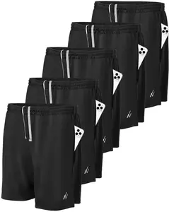 NY Threads Men's Zipper Pocket thin Stretchable  Shorts Quick Dry Loose-Fit Lightweight Breathable Running Workout Gym Shorts  Athletic