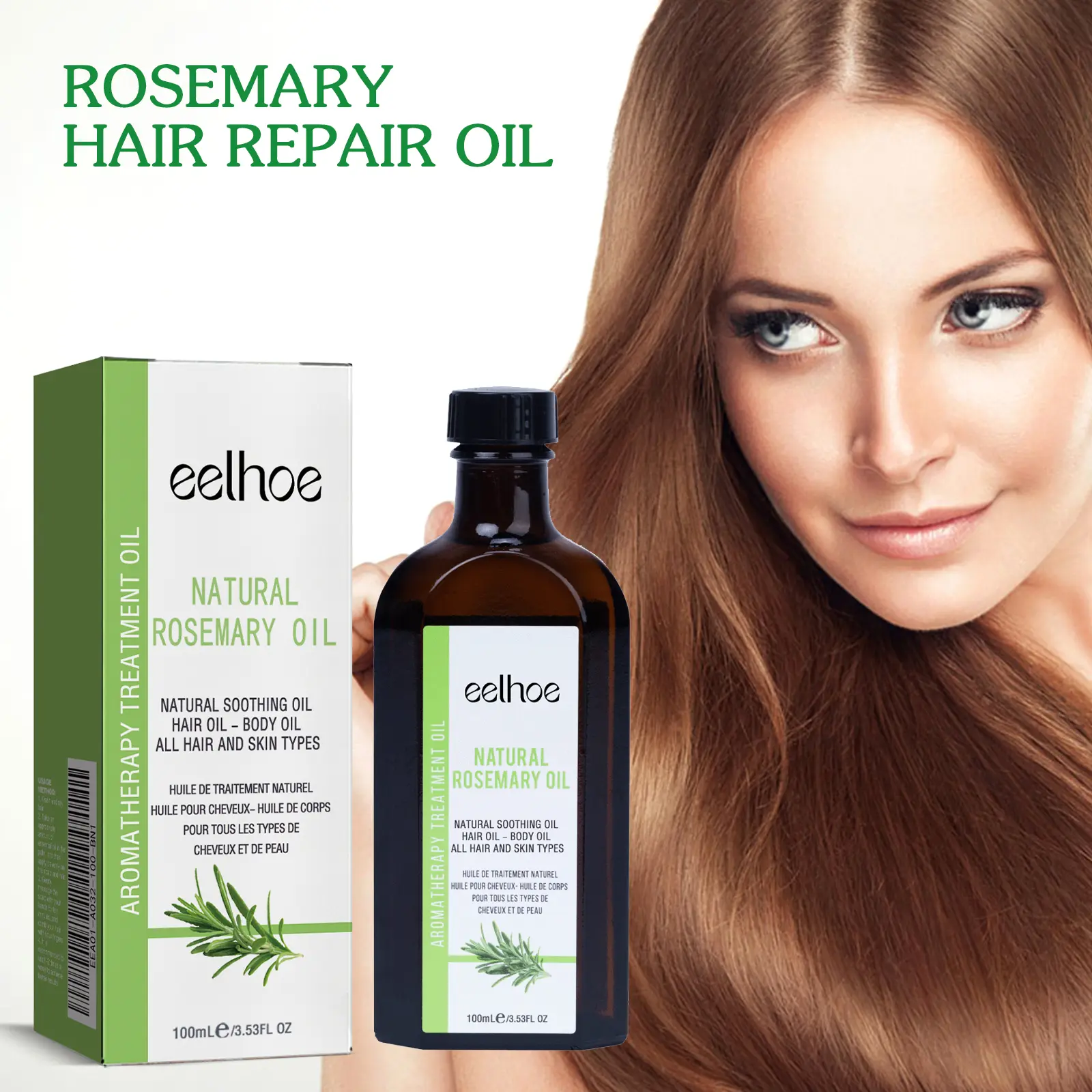 Rosemary Hair Oil | Frizz Control Hair Serum for Smooth Shiny Hair | Nourishing Repair Oil for Dry & Damaged Hair/Rosemary Hair Oil / Hair Oil / Hair Serum / Frizz Control / Hair Repair / Hair Care / Dry Damaged Hair