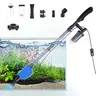 Silicone Aquarium Gravel Cleaner Kit Multi Pack - 530GPH/32W Siphon Tool with Power Supply, 4-Layer Filtration, Adjustable Flow, Vacuum Suction, User-Friendly Design, 35.4-47.2in, Feces Filtering for Fish Tank Owners (Pet Supplies)