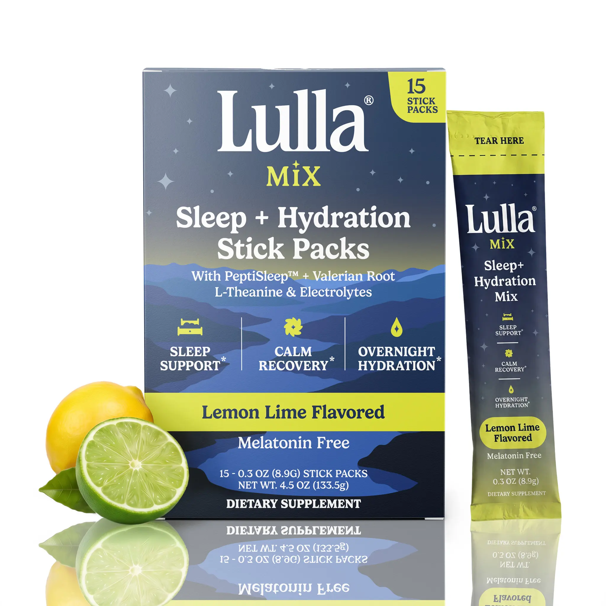 Lulla Mix Sleep & Hydration Stick Packs (Melatonin-Free)