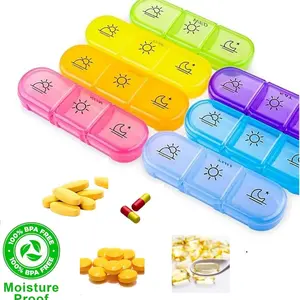 New Cross-Border Medicine Box Healthcare, 7 Days 21 Grids, Early Mid Late Medications, Large Capacity Sealed Portable Storage Box