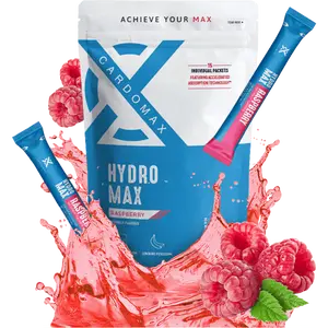 HydroMax Electrolyte Drink Mix – Raspberry Hydration LIQUID Packets – Workout Recovery – 15 Liquid Sticks with Potassium & Magnesium – Rapid Hydration & Recovery – Zero Sugar, Keto, Vegan, Electrolytes Supplement