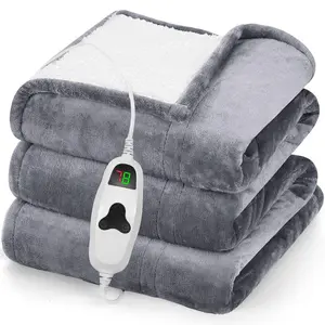 【Christmas Gift】Pain Away Heated Blanket Electric Throw, 10 Heat Levels & Auto-Off, Super Soft Fleece - Perfect Gift for Grandma, Mom, Seniors | Cozy Holiday Present multifunctional blanket professional heating pad Portable Shawl