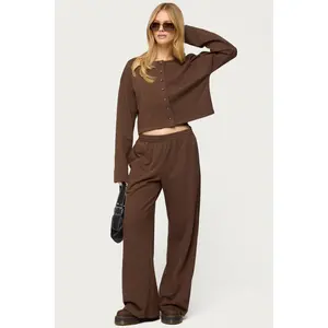 Binah Wide Leg Terry Sweatpants