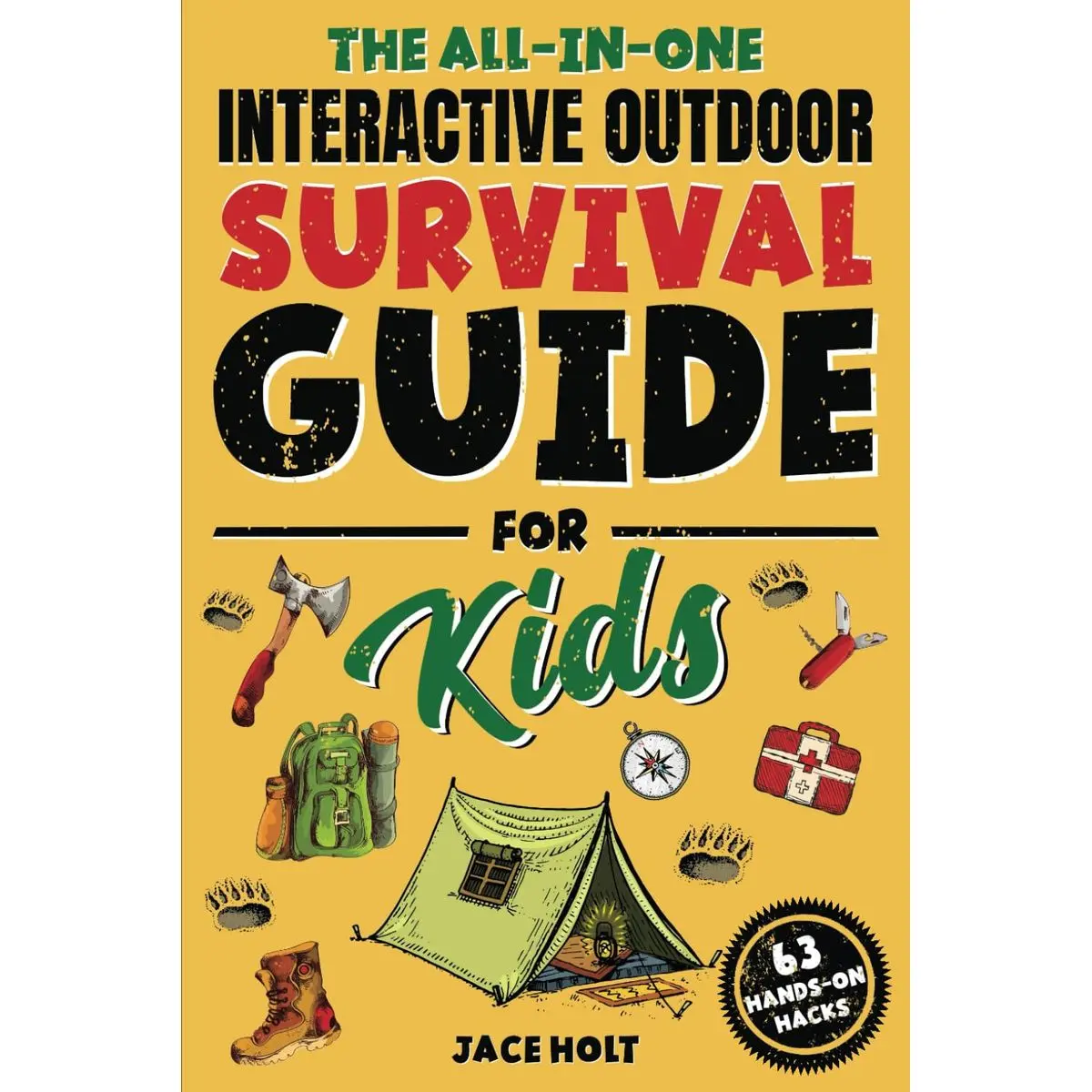 The All-in-One Interactive Outdoor Survival Guide for Kids: Master Fun Skills to Make Fires, Build Shelters, Learn First Aid, and Brave the Wilderness Paperback – April 8, 2025