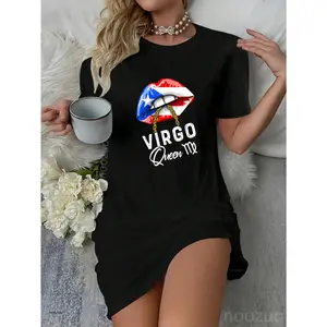 Puerto Rico Virgo Queen August September Birthday Flag Cute Casual Dress