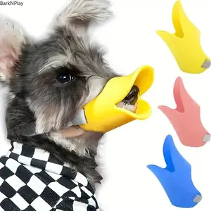 6PCS Soft Dog Training Muzzle for French Bulldogs, Breathable Anti-Bite Puppy Safety Mask, Comfortable Adjustable Pet Training Aid for Small and Medium Dogs, Blue