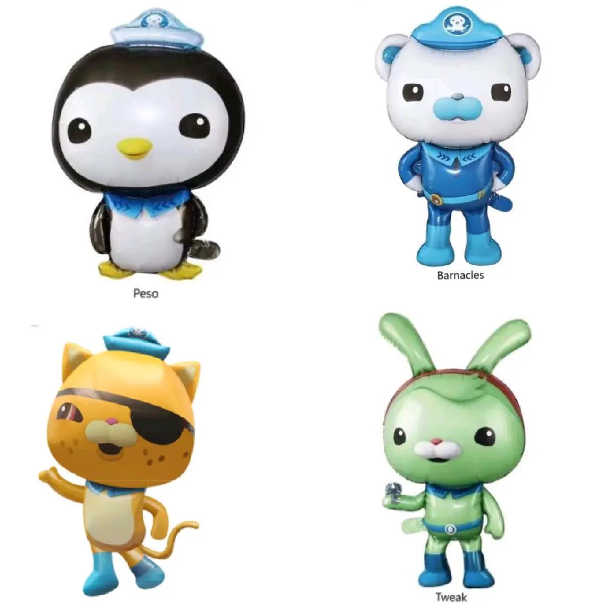 4PC OCTONAUTS BALLOONS 30IN