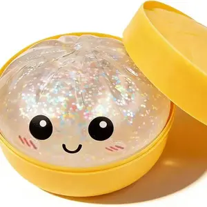 Stress Relief Dumpling Squishy for Adults, Dumpling Stress Toy for Kids, Dumpling Fidget Sensory Toy, 3.15-inch Kneadable Dough Stress Ball, High-Elasticity Dumpling-Shaped Stress Relief Squishy Toy