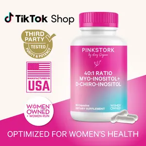 Pink Stork 40:1 Myo-Inositol + D-Chiro Inositol | 1 Month Supply | Inositol for Women | Women-Owned, Vegan, Gluten-Free | Natural Support