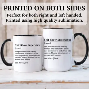 Shit Show Supervisor Mug, Shit Show Supervisor Gift, Shit Show Supervisor Cup, Shit Show Supervisor Coffee Cup