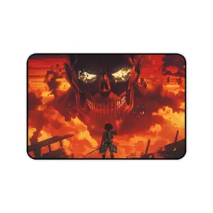 Eren and Titan Desk Mat | Attack on Titan Mouse Pad