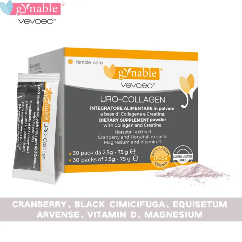 Gynable Uro-Collagen for Postpartum Recovery Supports Pelvic Floor Strength, Black Cohosh for Hormone Balance,Vaginal Moisture Dryness Relief, Moistening,Tightening. Bladder Control,30-Day Supply(with greatest results at 3months)