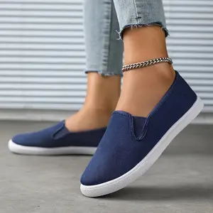 Women's Classic Slip-On Sneakers - Effortless Casual Shoes for Everyday Wear