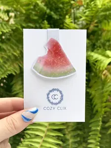 Watermelon - Watercolor Magnetic Bookmark for Book Lovers