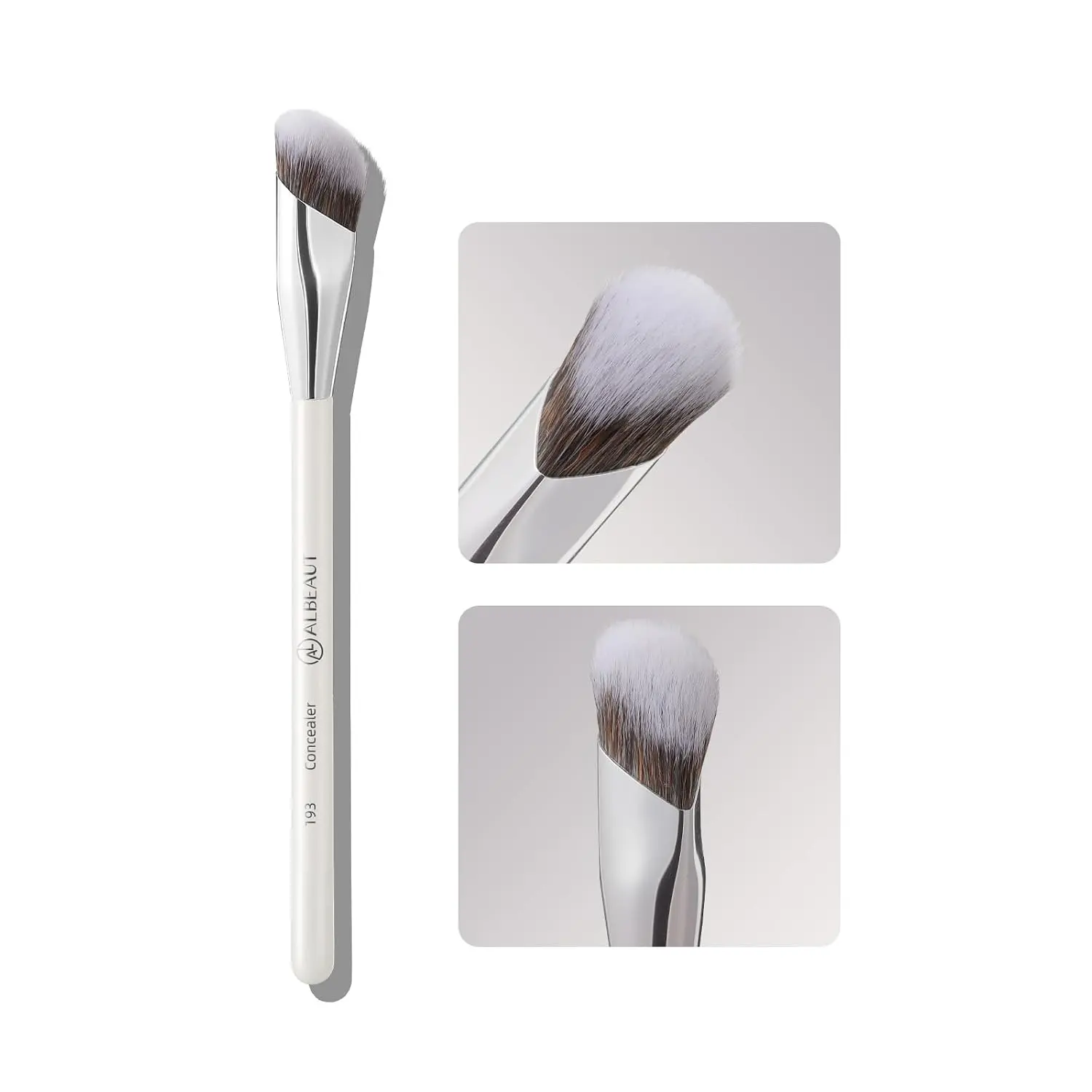 Albeaut Concealer Brush, Angled Under Eye Makeup Small Foundation Precision Face Blending Brush (193 concealer brush), 1pc