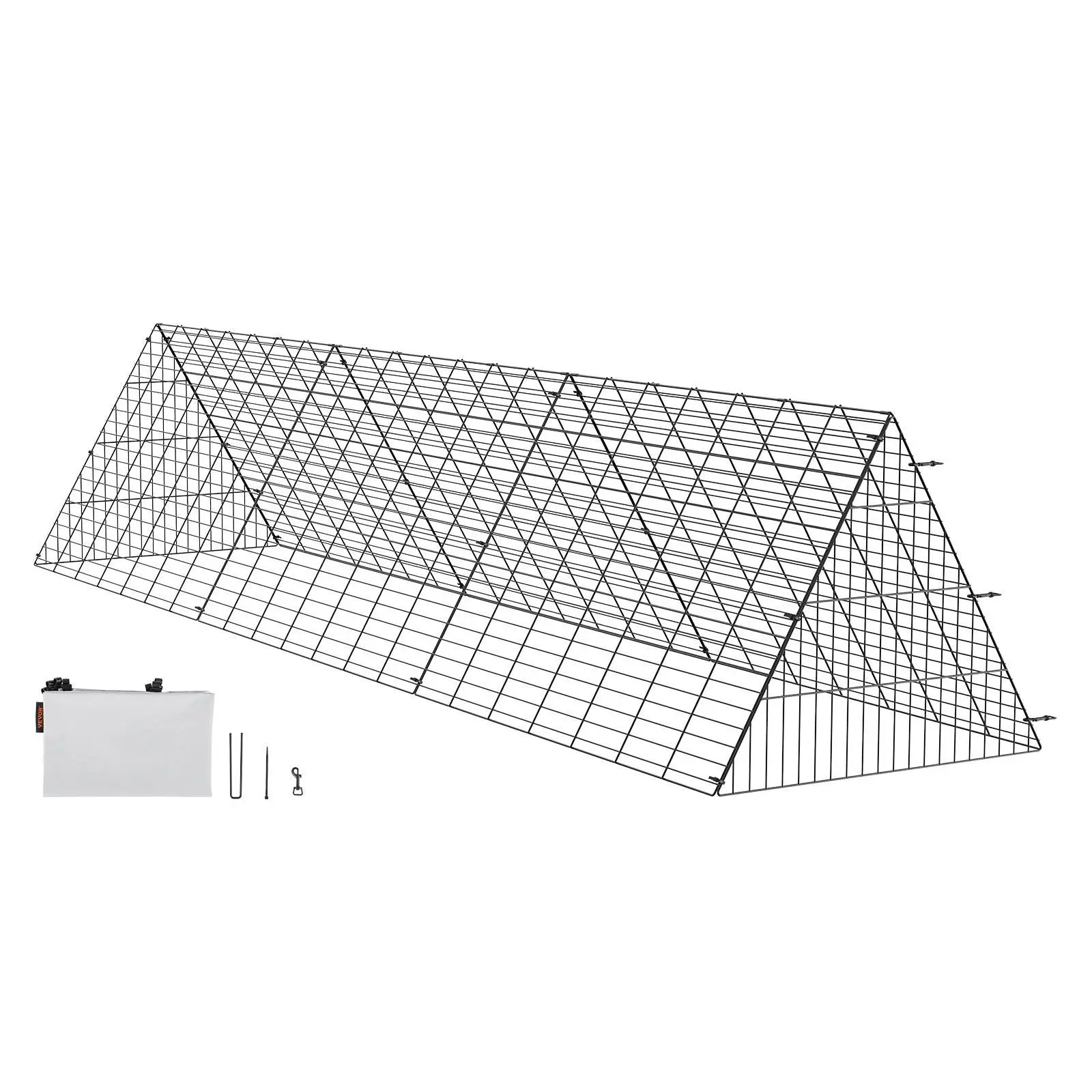 VEVOR Chicken Tunnels, 118.1 x 28 x 24.2 inch (LxWxH) Chicken Tunnels for Yard, Portable Chicken Tunnels for Outside Easy Installation, Chicken Coop Run, Suitable for Chickens, Ducks, Rabbits#BackToSchool