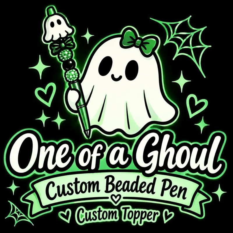 One of a Ghoul custom beaded Pen