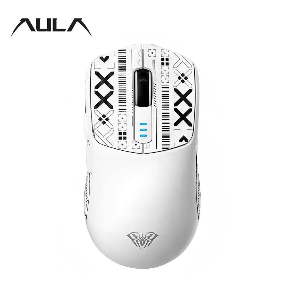 AULA SC580 Wireless/Wired Gaming Mouse with 2.4G Switch, Anti-slip Sticker, Bluetooth Ergonomic Mouse, Office PC Accessories, Gift, Lightweight, Stylish Design, Gaming Equipment