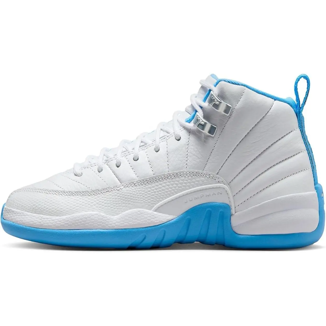 Youth Jordan 12 Retro "Melo" White/University Blue (153265 112) (GS)