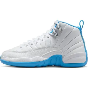Youth Jordan 12 Retro "Melo" White/University Blue (153265 112) (GS)