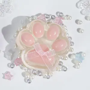 2pcs soft sticky Cear cat Paw squishy Toys Stress releasing sticky toys taba squishies Small gifts for kids and classmates gift exchanges party favors Girls Girlfriends