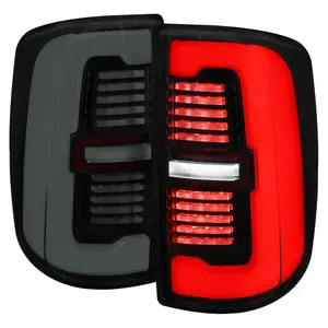 2019-2024 RAM 2500/3500 LED Sequential Signal Tail Lights (Glossy Black Housing / Dark Smoked Lens)