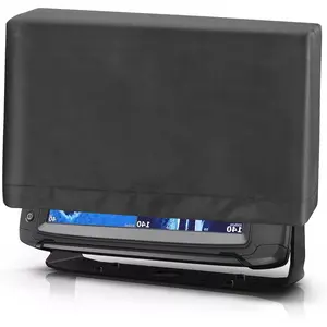 Fish Finder Cover Fits for Lowrance, Humminbird 9-10 Inches Drawstring Fishfinder Cover Fits for Lowrance  eye 9 and Hook Reveal  Depth Finder Transducer Sun/Weather Protection(Black)