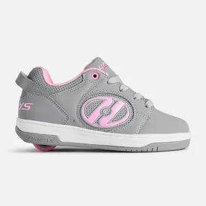 Heelys Skate Shoes with Wheels | Voyager in grey and pink
