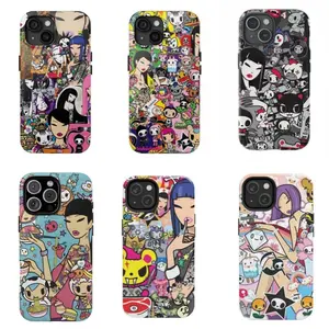 Muilti-Tokidoki Colorful Doodle Design Phone Case|Suitable for for iPhone 16/15/14/13/12/11/17 ProMax Plus for Samsung phones, suitable for both men and women,  Perfect Gift for  Gifts For Women Men.|Tough Case|Perfect Gift for Her|Y2k Cool Girl Aesthtic|