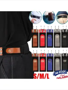Unisex Buckle-Free Elastic Belt, Ultra-Soft with Belt Loops, Comfortable & Stylish, Versatile for Daily Wear, Casual Dress Belt