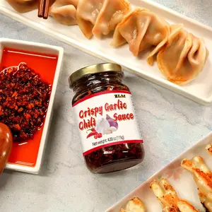 spicy snacks Crispy Garlic Chili Sauce 4.03 oz (115g) - Perfect for Tacos Noodles & Fried Rice Enhance Your Dishes with Authentic Flavor umami cream